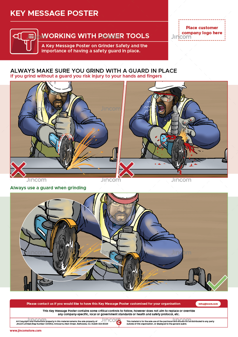 Grinder Safety | Key Message Poster