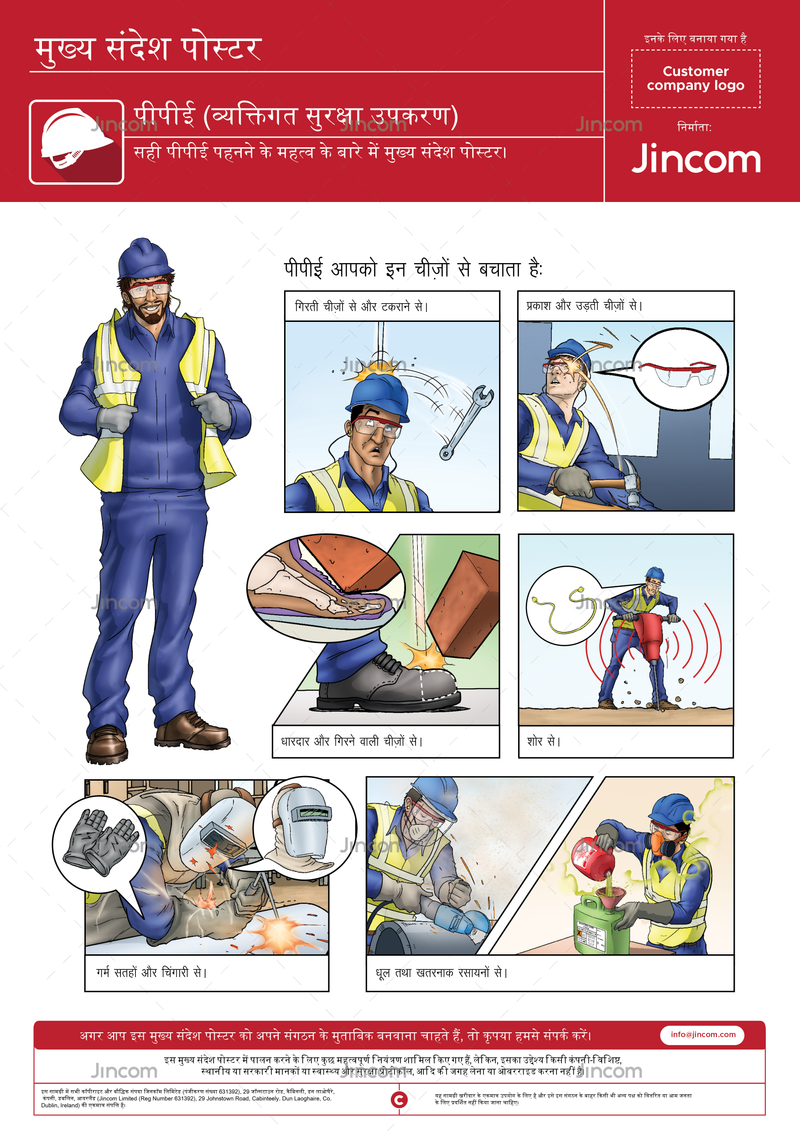 PPE | Key Message Poster | Hindi