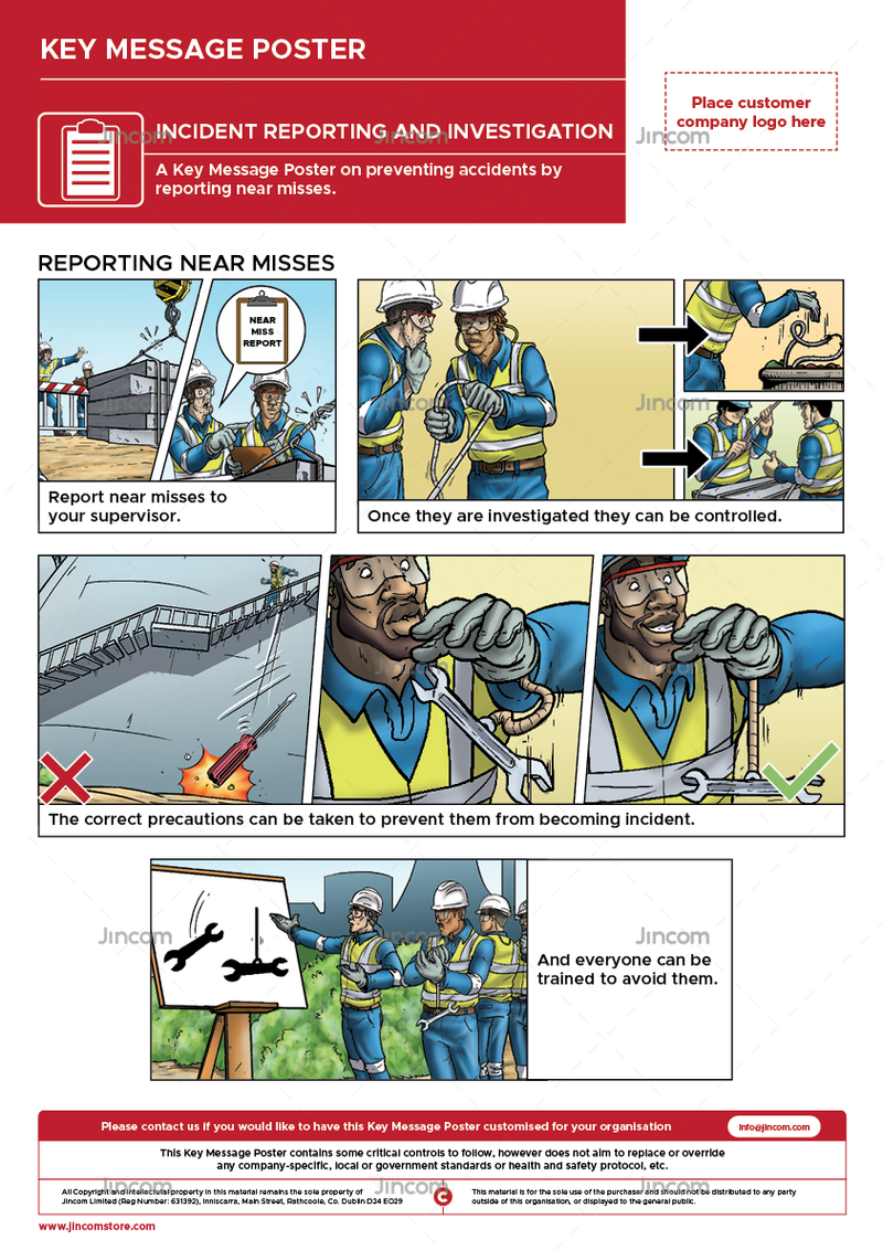 Incident Reporting and Investigation | Key Message Poster