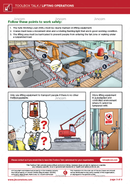 toolbox talk, lifting and rigging, safety illustrations