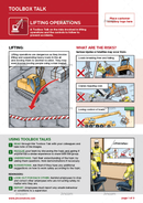 toolbox talk, lifting and rigging, safety illustrations
