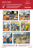 safety comic, lifting and rigging, lifting operations, danger zones, safety cartoon