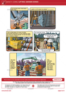 safety comic, lifting and rigging, lifting operations, danger zones, safety cartoon