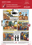 safety comic, banksman, lifting and rigging, lifting operations, safety cartoon