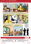 safety comic, lifting and rigging, lifting operations, banksman, safety cartoon