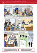 safety comic, health, substance abuse, alcohol testing, safety cartoon
