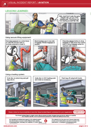 aviation, visual incident report, safety illustrations, safety cartoon