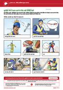 toolbox talk, PPE, Hindi, workplace safety, safety controls, safety illustrations, personal protective equipment