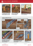 visual standard, excavations, safety illustrations