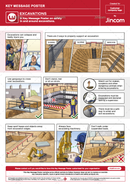safety poster, excavations, safety illustrations, key message poster