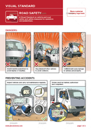 visual standard, road safety, safety illustrations