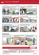 toolbox talk, road safety, safety illustrations