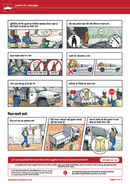 toolbox talk, road safety, Hindi, safety illustrations