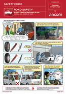 safety comic, road safety, holiday safety