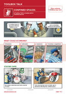 toolbox talk, confined spaces, safety illustrations