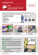 toolbox talk, PPE, safety illustrations, personal protective equipment